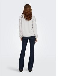 hellbeige Spitze Bluse von Only