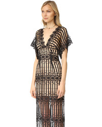 hellbeige Spitze Maxikleid von Free People