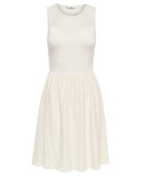 hellbeige Spitzekleid von Only