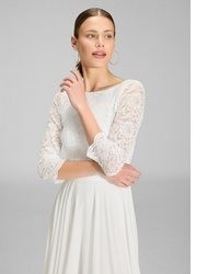 hellbeige Spitzekleid von Swing