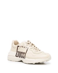 hellbeige Sportschuhe von Gucci