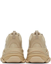 hellbeige Sportschuhe von Balenciaga