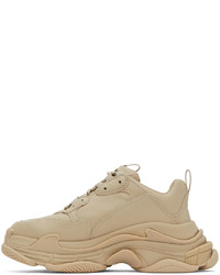 hellbeige Sportschuhe von Balenciaga