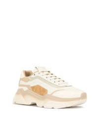 hellbeige Sportschuhe von Dolce & Gabbana