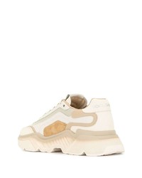 hellbeige Sportschuhe von Dolce & Gabbana