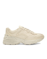 hellbeige Sportschuhe von Gucci