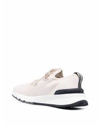 hellbeige Sportschuhe von Brunello Cucinelli