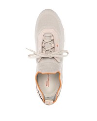 hellbeige Sportschuhe von Santoni