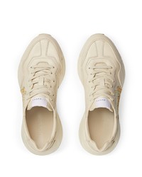 hellbeige Sportschuhe von Gucci