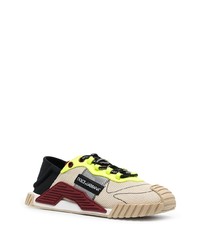 hellbeige Sportschuhe von Dolce & Gabbana