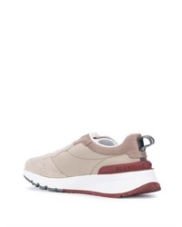 hellbeige Sportschuhe von Brunello Cucinelli