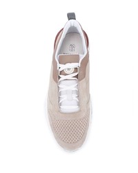 hellbeige Sportschuhe von Brunello Cucinelli