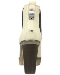 hellbeige Stiefel von Hilfiger Denim