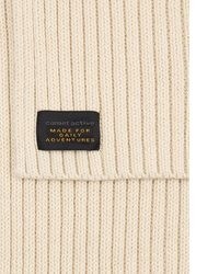 hellbeige Strick Baumwollschal von camel active
