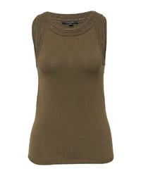 hellbeige Strick Hemd von Comma