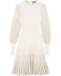 hellbeige Strick Kleid von Alexander McQueen