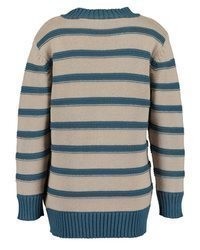 hellbeige Strick Pullover mit einem Rundhalsausschnitt von Blue Seven