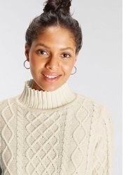 hellbeige Strick Pullover von AJC