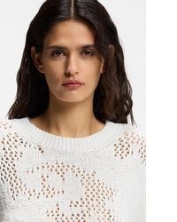 hellbeige Strick Pullover von BOSS ORANGE