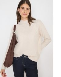 hellbeige Strick Pullover von Cecil