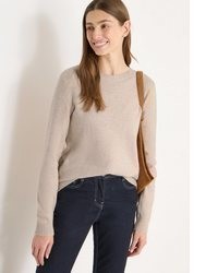 hellbeige Strick Pullover von Cecil
