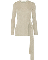 hellbeige Strick Pullover von Cédric Charlier