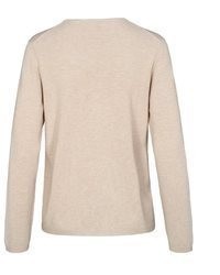 hellbeige Strick Pullover von Clarina