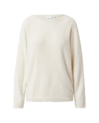 hellbeige Strick Pullover von Comma