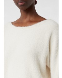 hellbeige Strick Pullover von Comma