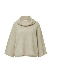 hellbeige Strick Pullover von Comma