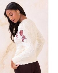 hellbeige Strick Pullover von Lipsy