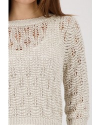 hellbeige Strick Pullover von MONARI