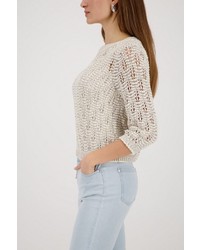 hellbeige Strick Pullover von MONARI