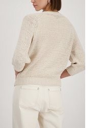 hellbeige Strick Pullover von MONARI
