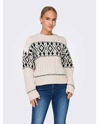 hellbeige Strick Pullover von Only
