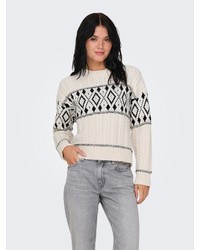hellbeige Strick Pullover von Only