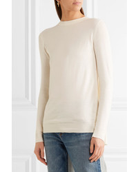 hellbeige Strick Pullover von MM6 MAISON MARGIELA