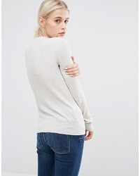 hellbeige Strick Pullover von Monki