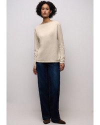 hellbeige Strick Pullover von STREET ONE