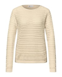 hellbeige Strick Pullover von STREET ONE