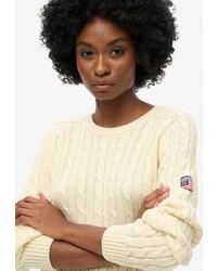 hellbeige Strick Pullover von Superdry