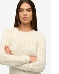 hellbeige Strick Pullover von Superdry