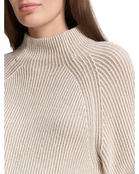 hellbeige Strick Pullover von Tom Tailor