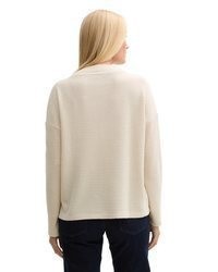 hellbeige Strick Pullover von Tom Tailor