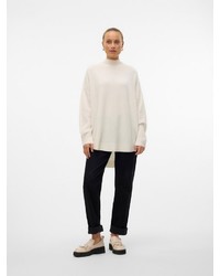 hellbeige Strick Pullover von Vero Moda