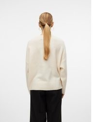 hellbeige Strick Pullover von Vero Moda
