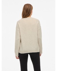 hellbeige Strick Pullover von Vila