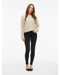 hellbeige Strick Pullover von Vila