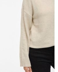 hellbeige Strick Pullover von Vila
