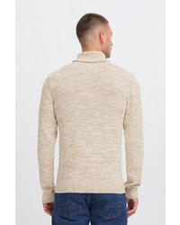 hellbeige Strick Rollkragenpullover von BLEND